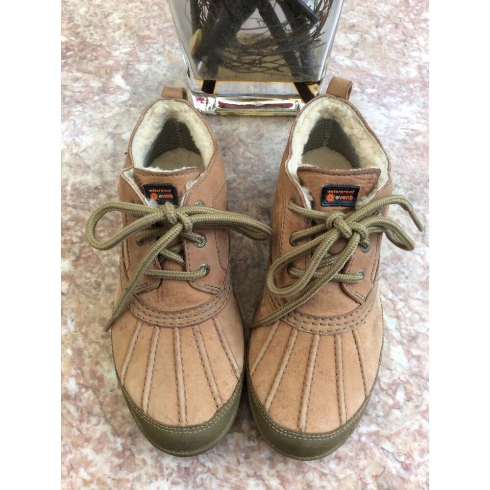 Ugg Australia Brown Leather Suede Shearling Magpie Duck Booties Sz 9 Outdoors View 3